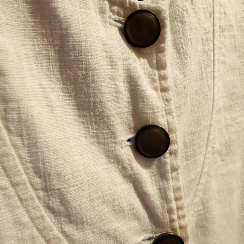 Free People Back it up waistcoat - white size large - Picture 4 of 6
